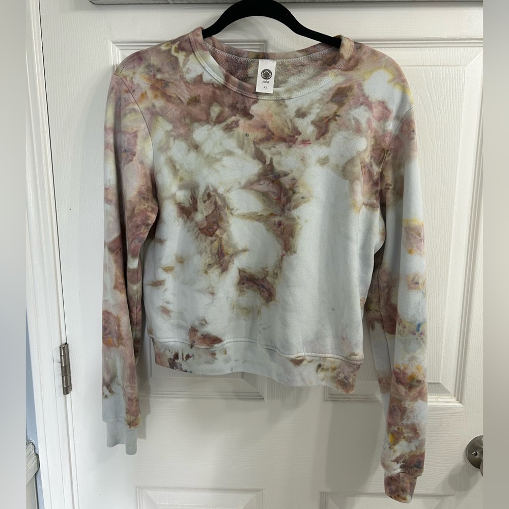 Jala payson pullover in shitake colorway tie dye sweatshirt